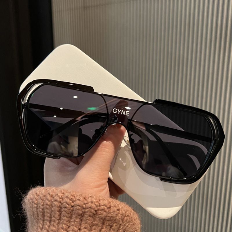 2086 Men's and Women's Personality Fashion One-Piece Sunscreen Sunglasses Irregular Metal Sunglasses
