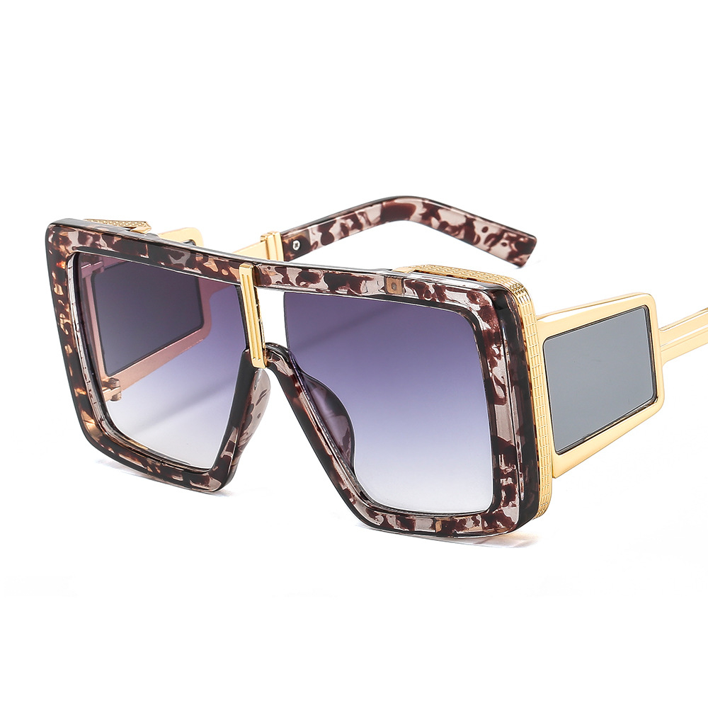 New large frame one-piece sunglasses Fashion punk rock personalized avant-garde Sunglasses