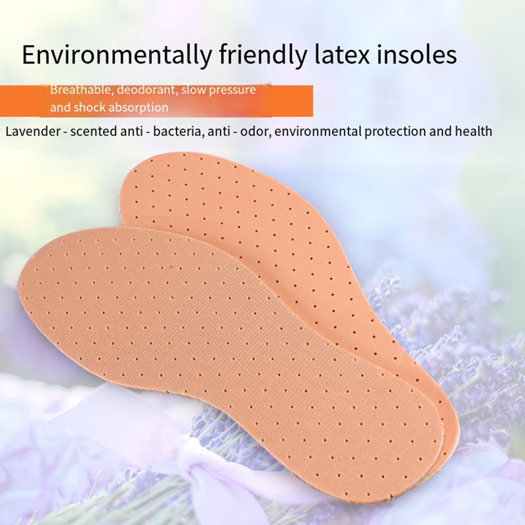 Natural latex breathable and shock-absorbing sports and leisure insole