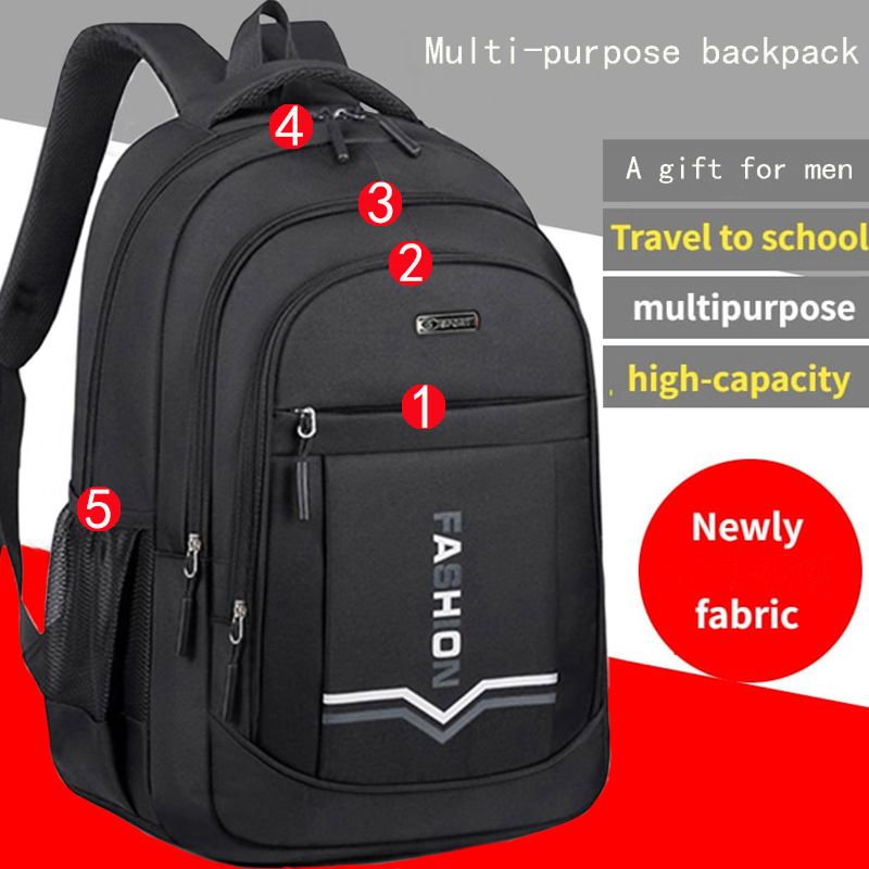 Large Capacity Backpack For Boys Girls High School College Student Stylish Travel Daypack Casual School Bag For Primary Students
