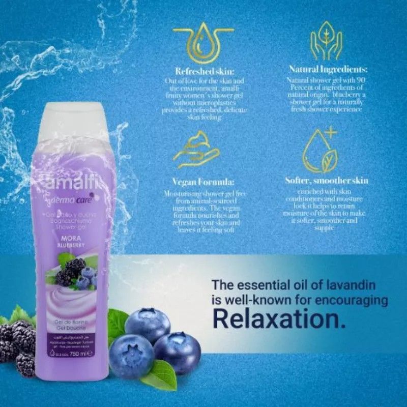 750ml AMALFI SHOWER GEL-AMALFI DERMO CARE