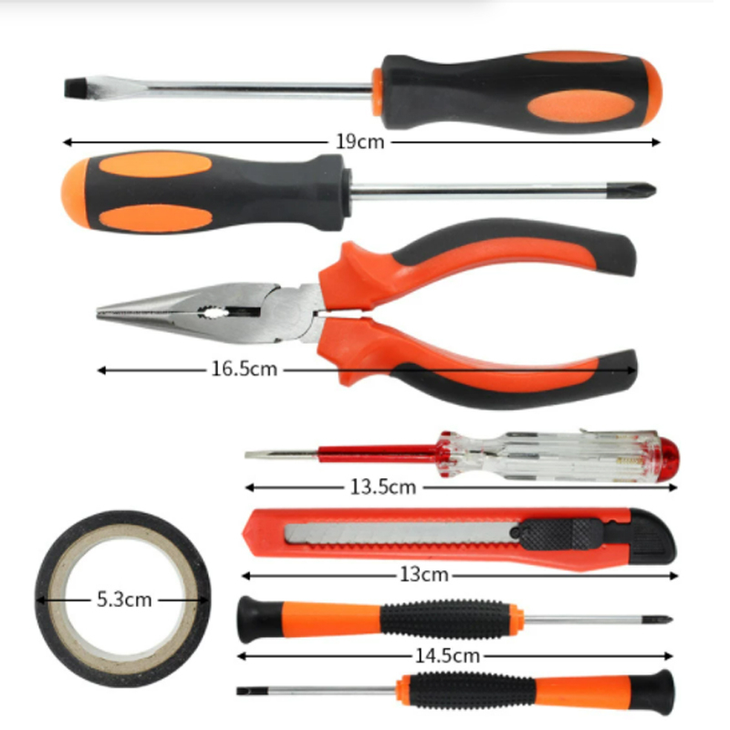 Tools power Household Hardware Tool Set 9PCS Pliers Screwdriver Multi-function Hand Tool Electrician Repair Tool Test Pencil