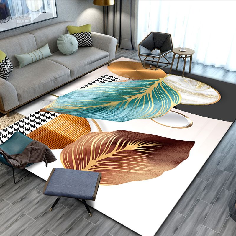 Modern Concise Style Carpet ,Non slip bottom,easy to clean floor mat ,3D printed crystal velvet carpet