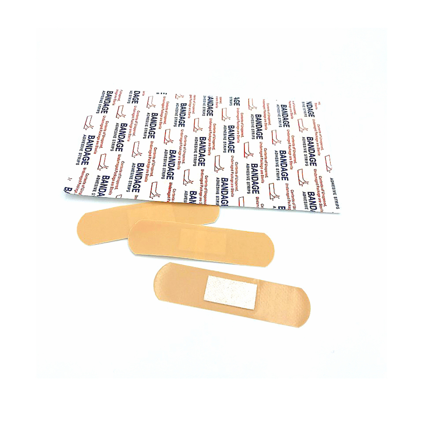 UJ114026 100 Pcs First Aid Medical Bandages Band-Aids Waterproof Breathable Cushion Adhesive Plaster Wound Hemostasis Sticker Band