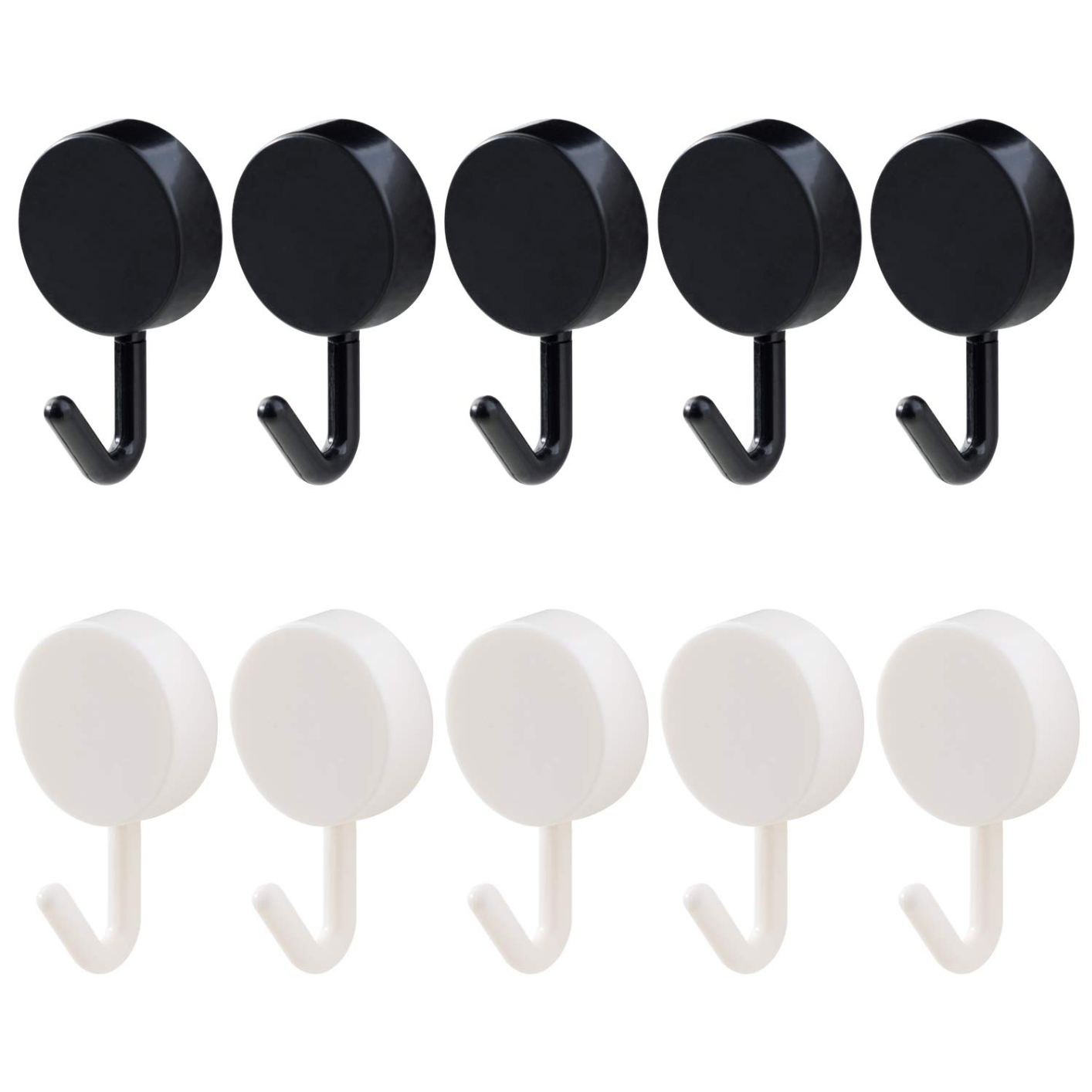 a825-01 Small Adhesive Wall Hooks 10 Pack Damage-Free Decorative Hanging Wall Hooks Towel Hooks Coat Hooks Key Hooks for Home, Kitchen, Bathroom, Office