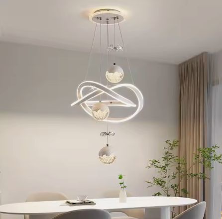 New product Modern simple Decorative Custom Classic atmosphere romanticism Irregular ring Shape Pendant Light Indoor light