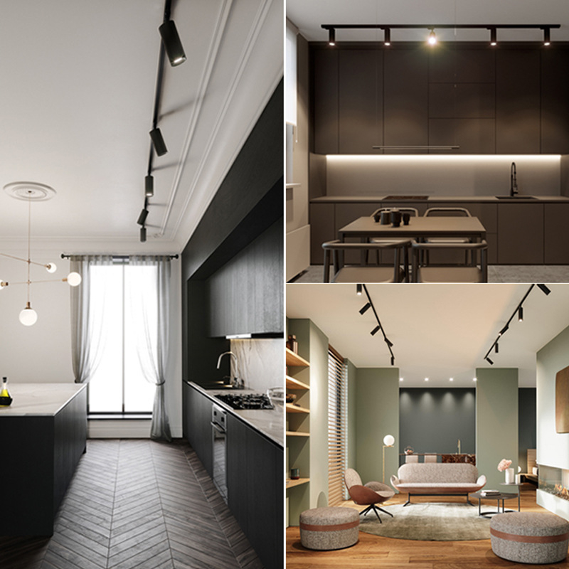 COB LED Track Lighting Rail Ceiling Spotlight 5000K Natural White Painted,Adjustable Ceiling Spotlight Fixture,ETL Listed, 2700K Soft White, Directional Accent Spot Light for Kitchen 