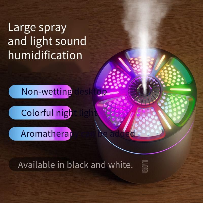 180ml Mini Humidifier with RGB Ambient Light, Quiet Ultrasonic Cool Mist Humidifier, USB Rechargeable Portable Humidifier for Car, Office, Bedroom, Travel, Auto Shut-Off, Personal Desktop Humidifier for Home, Plants, Baby, Indoor Use