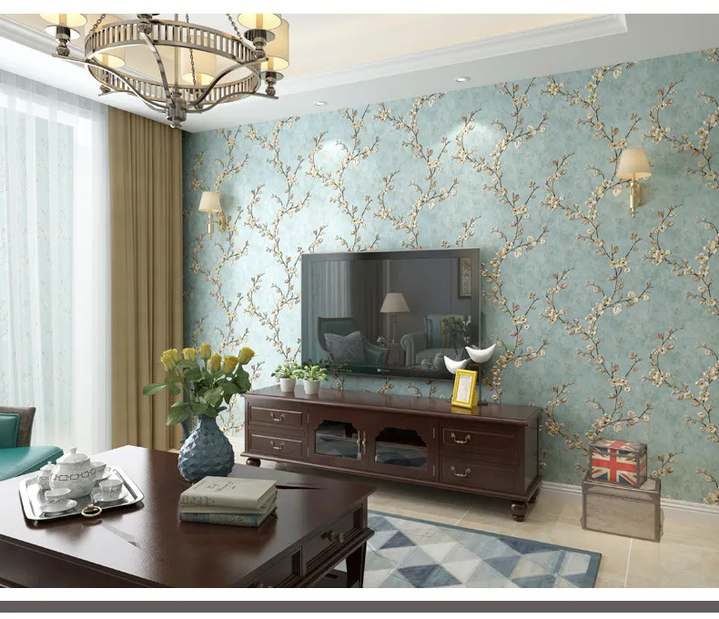 Green 3d Floral Embossed Wallpaper Living Room Bedroom Home Decor Wall Paper Roll Wedding Room Wall Covering Solid Flower Murals