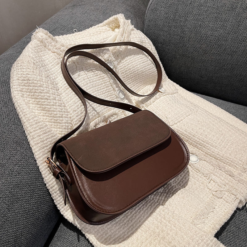 Premium sense frosted small square bag Ladies' bag INS Niche Underarm bag 2021 new commuter shoulder crossbody bag

