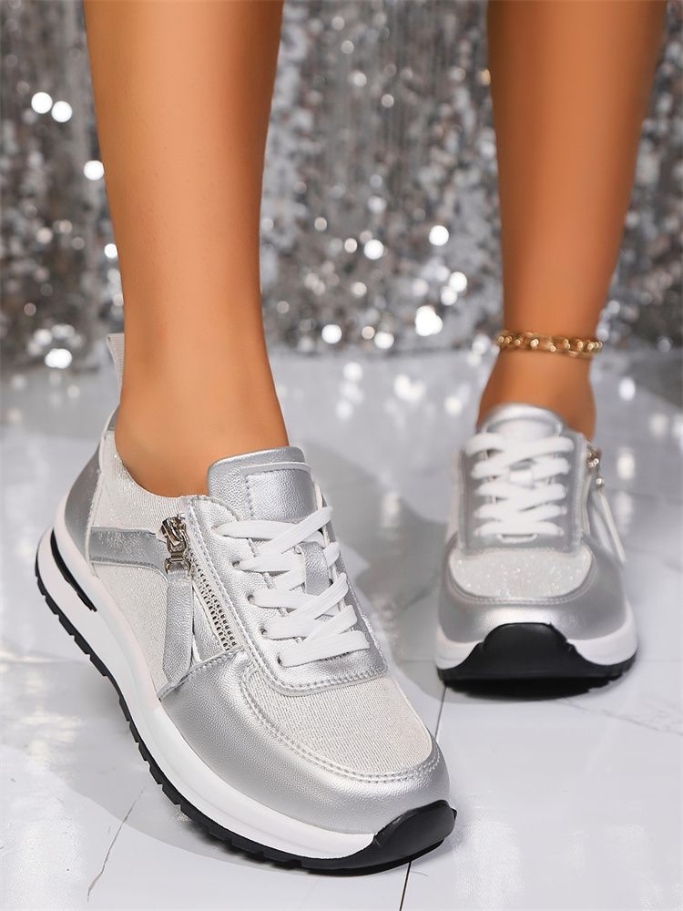 Single shoe women 2024 summer new Europe and the United States cross-border large size flat round head solid color front lace-up women single shoes