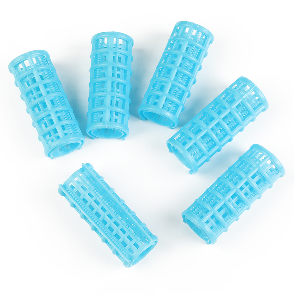 30 Pieces Plastic Hair Rollers Curlers Snap on Rollers Self Grip Rollers Hairdressing Curlers No Heat Hair Curlers for DIY Hairdressing Hair Salon Hair Barber, 5 Sizes