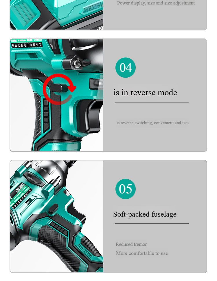 Electric wrench large torque multi-function brushless rechargeable impact lithium battery rack worker air cannon universal Dayi model
