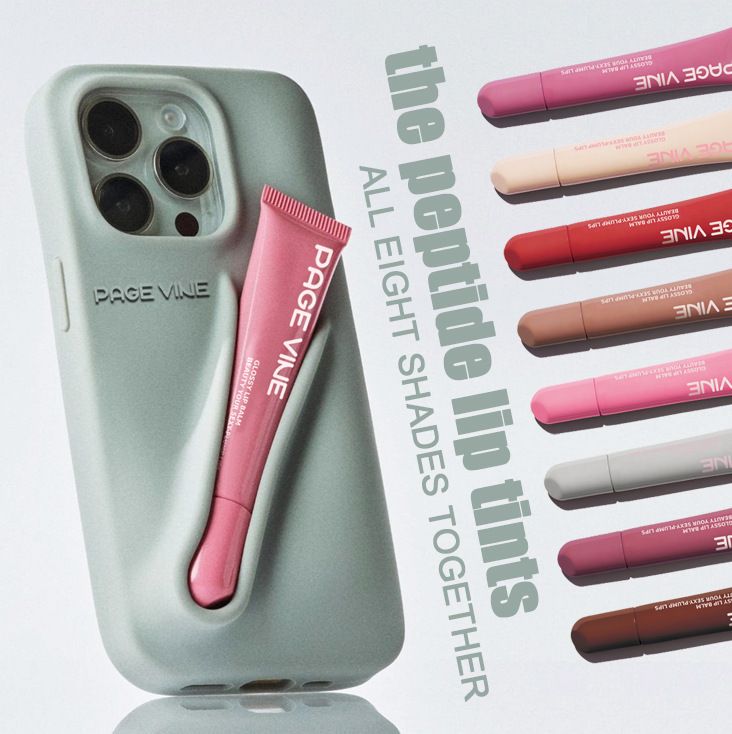 PAGE VINE Pearlescent Peptide Lip Gloss Liquid Lip Gloss Water Gloss Lip Glaze Lip Enhancement Oil Moisturizing and Moisturizing
