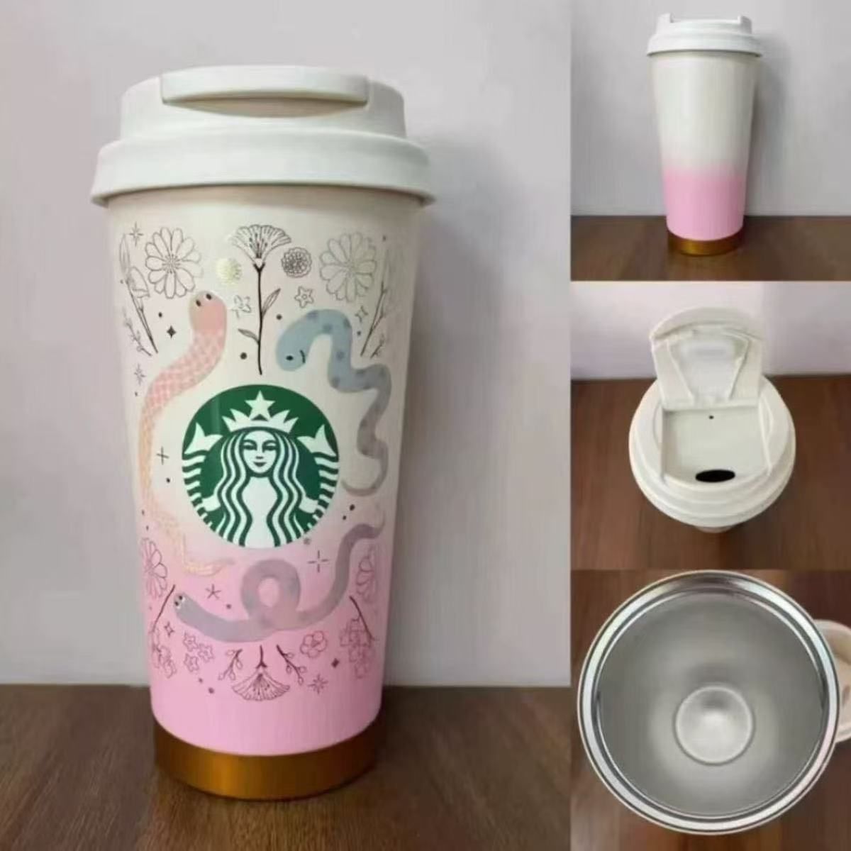 American-style cup insulated cup straw car water cup for men and women high-end appearance stainless steel coffee cup lid