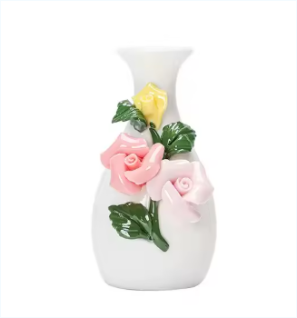  Home Wedding Decorative White Small Ceramic Flower  Home Wedding Decorative White Small Ceramic Flower Vase for Home Decor