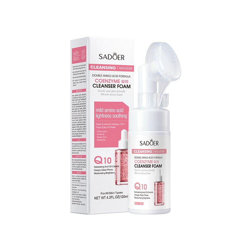 SADOER Coenzyme Q10 Amino Acid Cleansing Mousse Cleansing Foam Cleanser2PCS