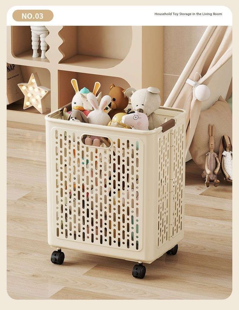 Dirty laundry basket with high aesthetic value, suitable for household use with large capacity and foldable bathroom and toilet storage basket
