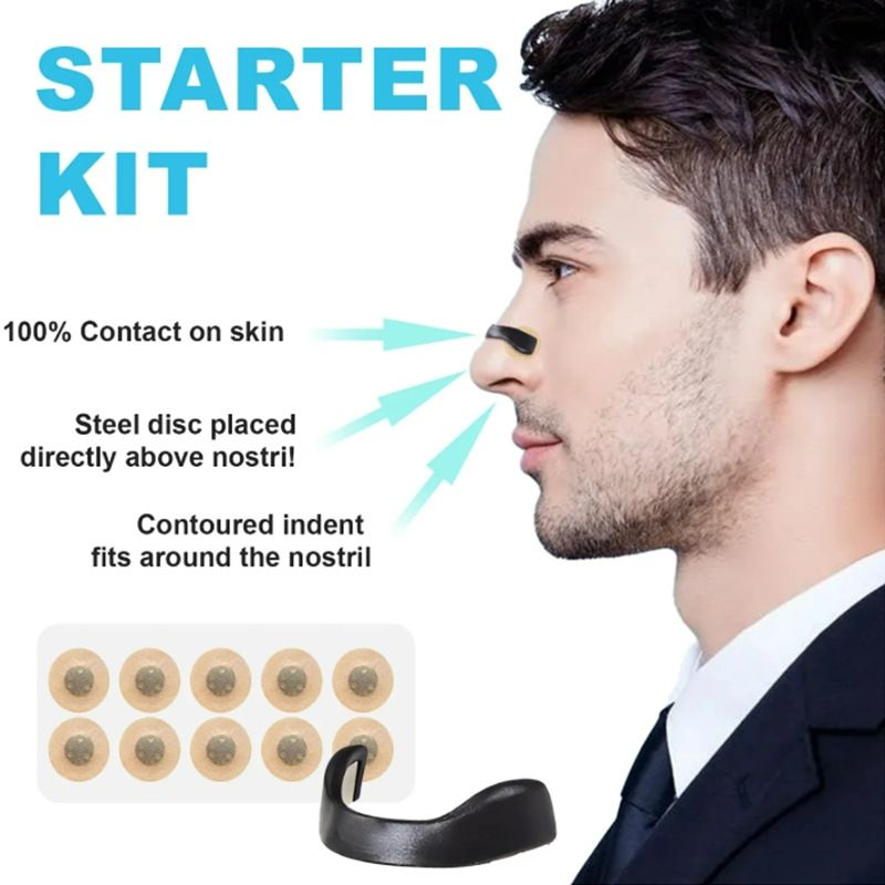 Magnetic nasal ventilating strips, nasal clips, nasal straps, intake breathing expanders