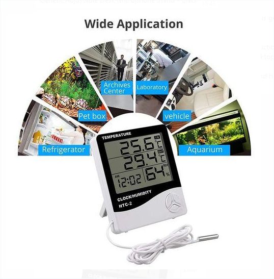 Digital Home Thermometer Hygrometer Weather Station Clock