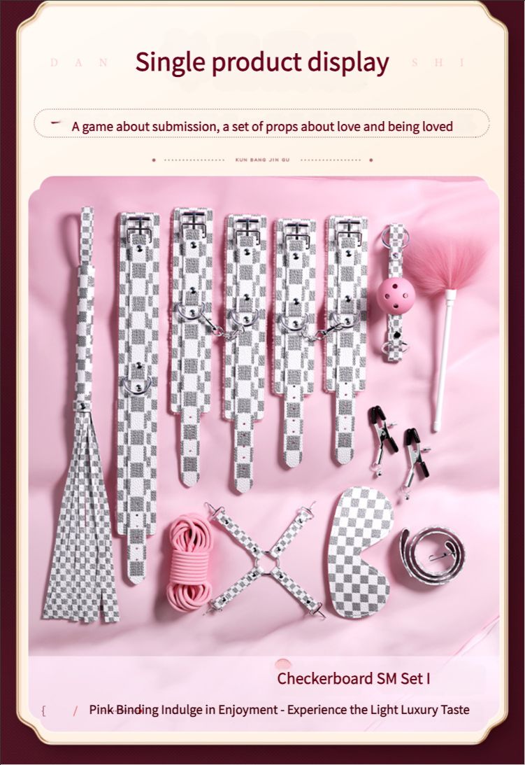 Female SM sex toys and props bondage supplies set girlfriend adult couples share bed love tools training