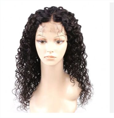 Peruvian Lace Front Wigs Natural Curly Lace Synthetic Hair Wig For Black Women Glue less Cuticle Aligned Lace Frontal Wig 18inc
