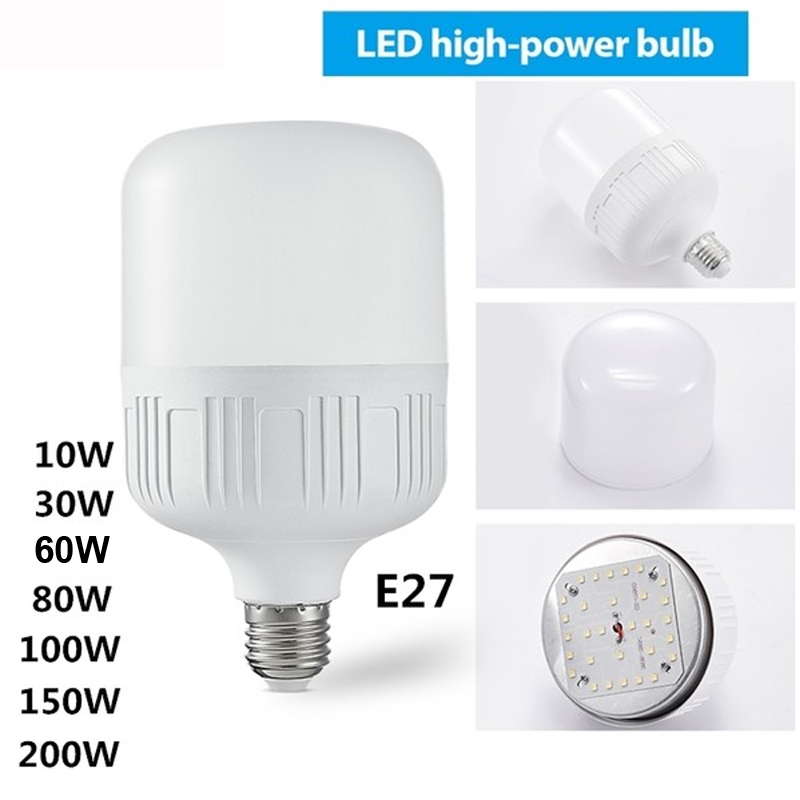 Taiyi Energy Saving LED Bulb Lamp E27 220V 10W 20W 30W 40W  60W 80W 120W 150W 200W High Brightness Spotlight for Home Indoor