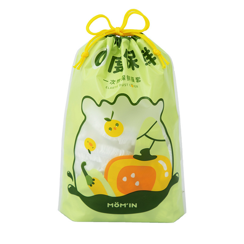 100Pcs Food Grade Disposable Food Cover Fruit Vegetable Plastic Wrap Elastic Food Lid Kitchen Supplies Plate Serving Cover Dropshipping
