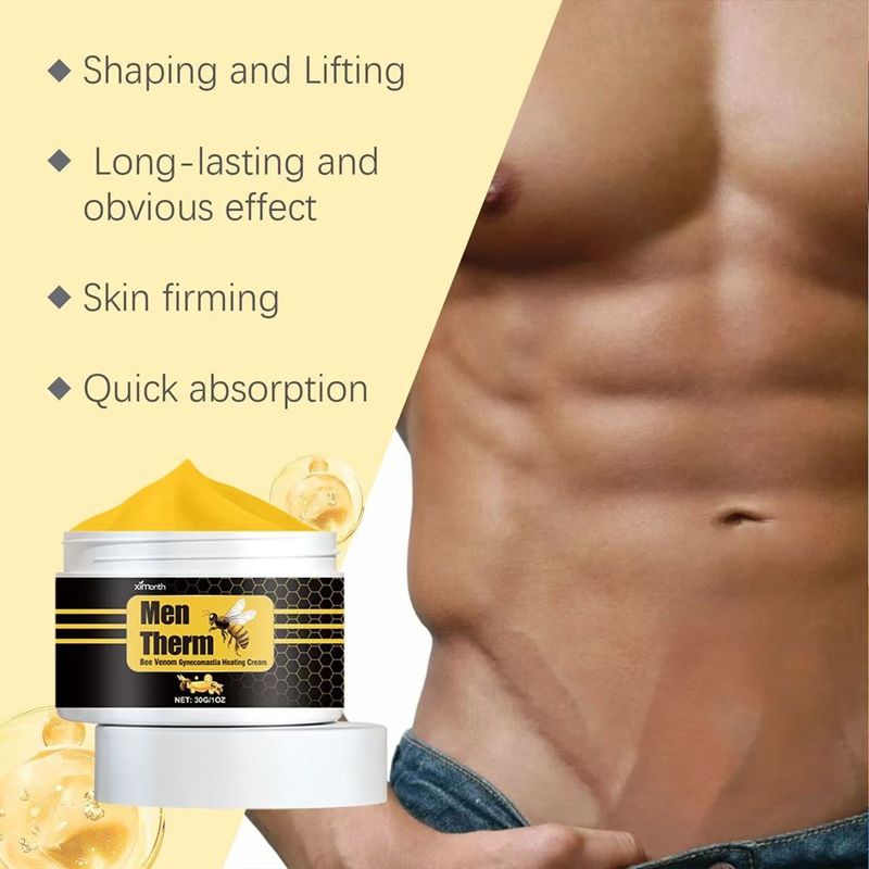 Male breast shaping care cream, men's chest firming and contour enhancement massage care cream