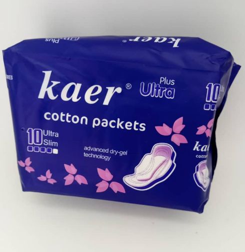 10 Ultra Slim Kaer Cotton Packets Advanced Dry-gel Technology 