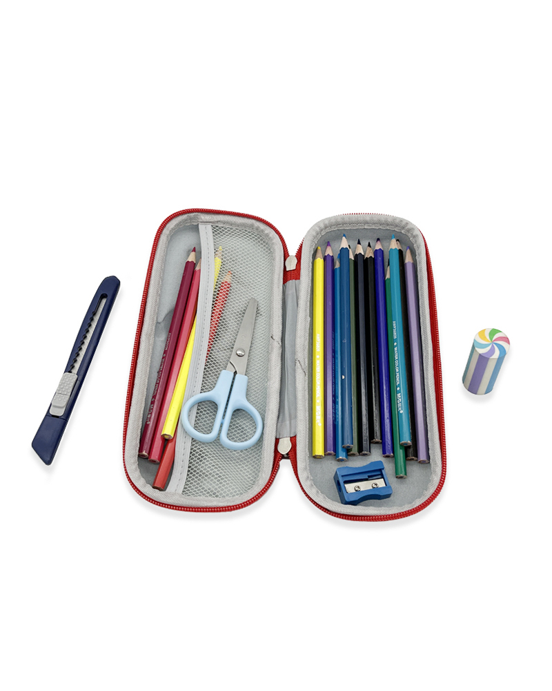 3D Embossed Pencil Box for Kids, Teens, Pencil Case for Boys, Astronaut, Spaceship, Anti-Shock, Multi Compartments, Large Capacity, School Supply, Stationery