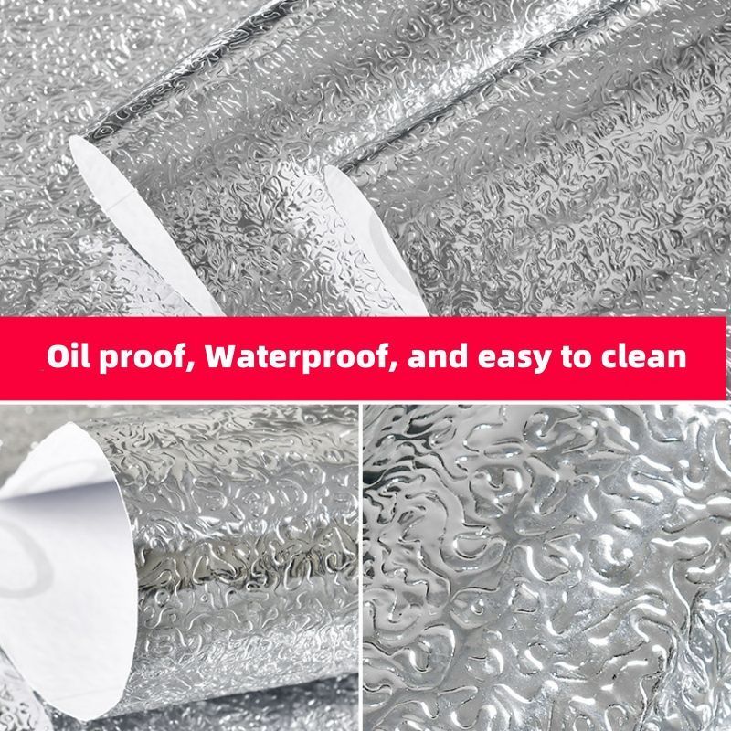Sticker Self adhesive wallpaper, waterproof, kitchen oil-resistant stickers kitchen cabinets, oil fumes, moisture-proof
