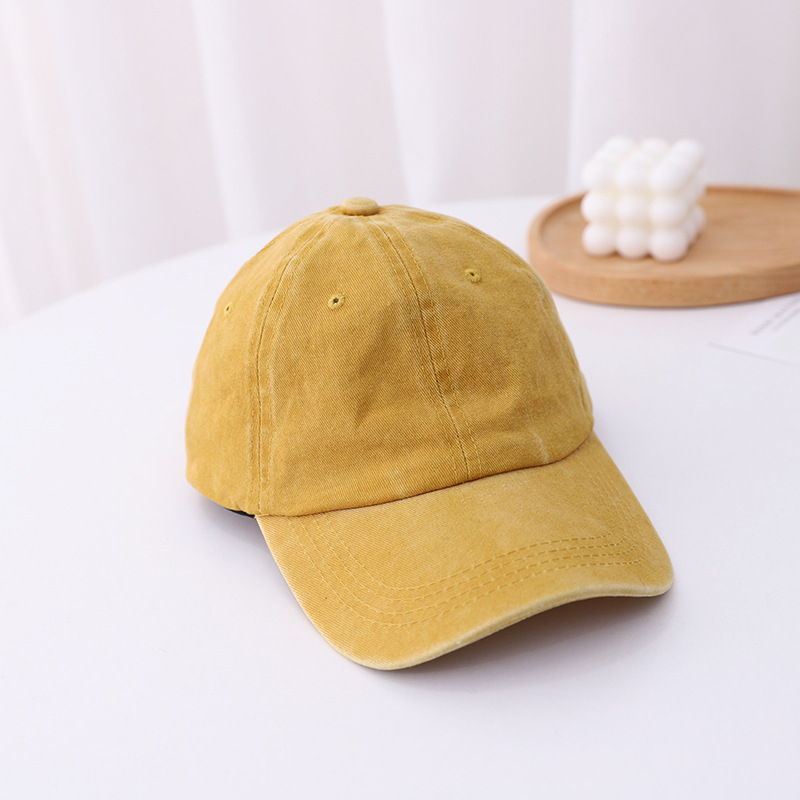MZBQ014 vintage sun hat plain cotton washed twill low-profile baseball cap Can be used by both men and women