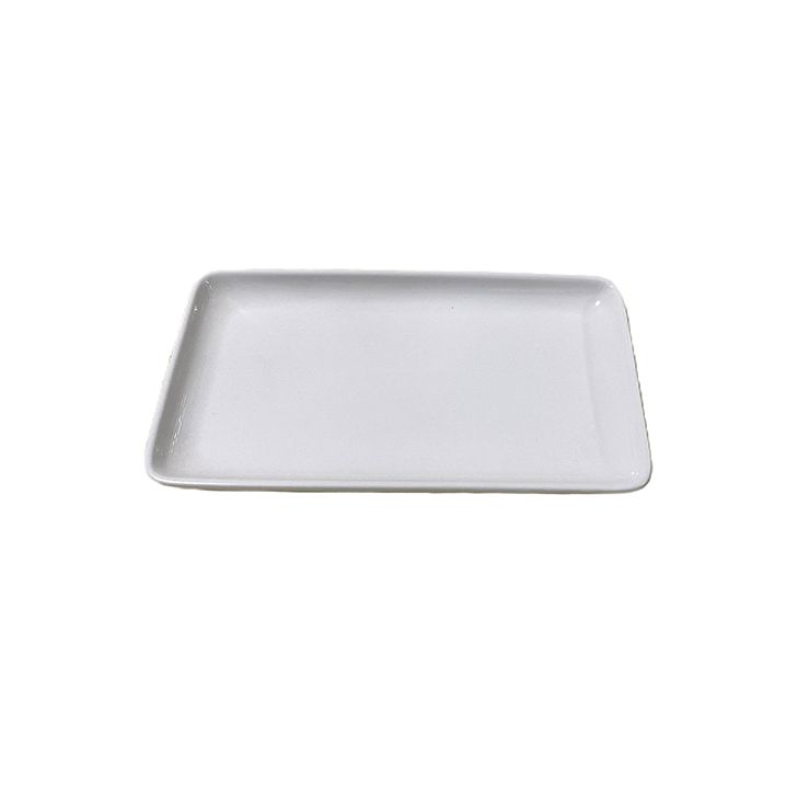 Ceramic Porcelain Rectangular Salad Dessert  Dinner Plates For Serving Trays for Fruit, Sushi Appetizer, and Parties Stackable - T-01