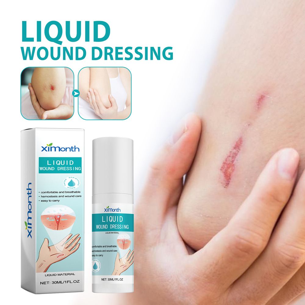 ximonth Skin Liquid Bandage Spray Waterproof Bandage for Scrapes and Minor Cuts Wound Protection Film Fast Drying Dressing
