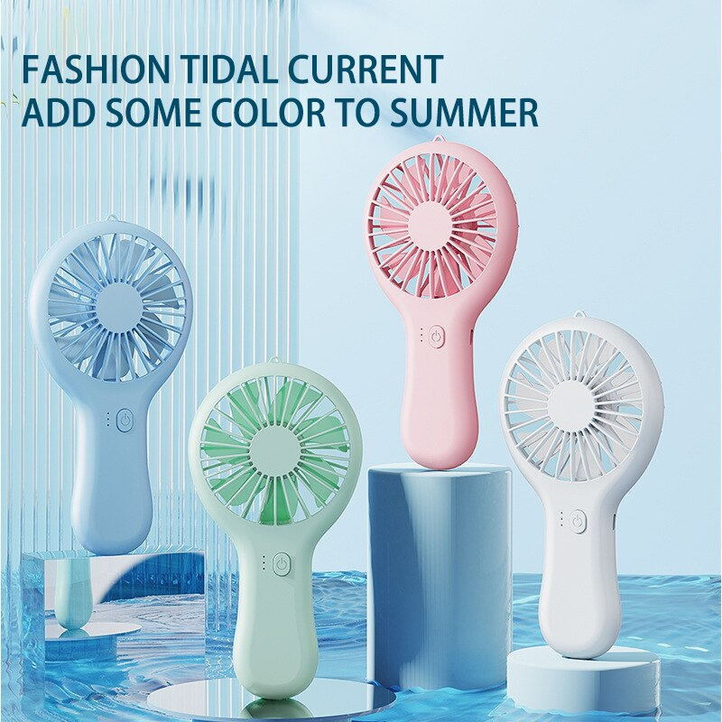F1 Handheld Small Fan Cooler Portable Small Usb Charging Fan Mini Silent Charging Desk Dormitory Office Student Gifts Long Endurance