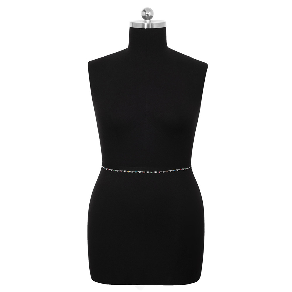 VEONAM Sexy Love Heart Waist Chain for Women Girl Minimalist Hollow out Colorful Heart Belly Chain Summer Beach Jewelry 2022