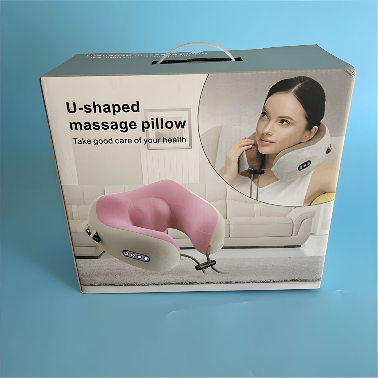 Kneading clip trapezius muscle kneading massage shawl cervical spine massage instrument neck knocking car household electric U-shaped pillow