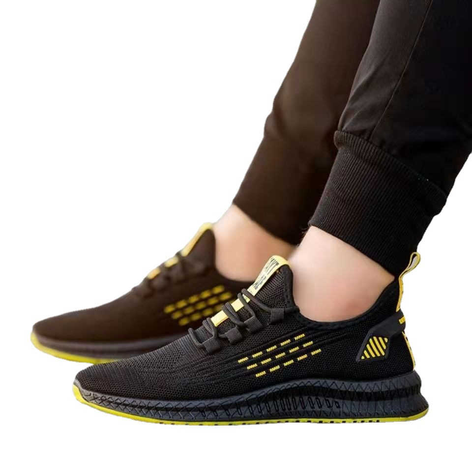 men's casual sneakers comfortable casual running shoes Breathable mesh men's shoes
