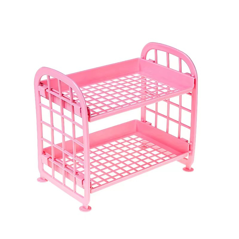 Dressing table storage rack, kitchen storage rackpink colour