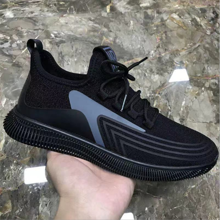 Shoes woven mesh Men sneakers breathable and comfortable men's shoes lace up casual shoes Close Size