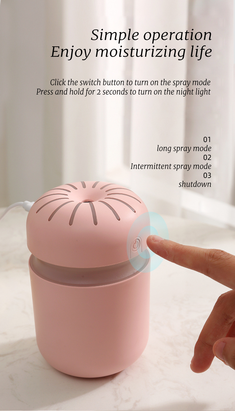 New silent desktop humidifier mini colorful atmosphere light gift aromatherapy car gift humidifier