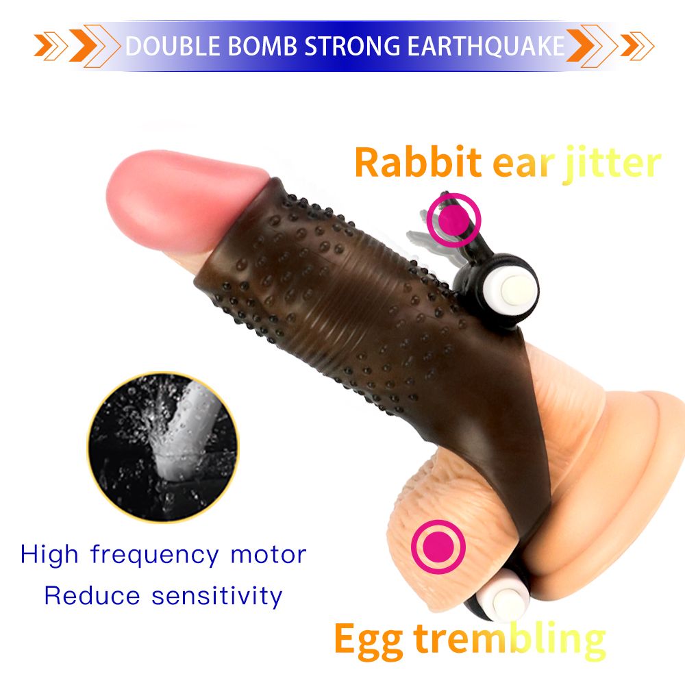 Male Masturbator Penis Training Vibrator - Sexual Endurance Prolonging Massager with 10 Vibration Modes, Glans Trainer Stimulator Adult Sex Toys to Reduce Sensitivity & Improve Men’s Durability