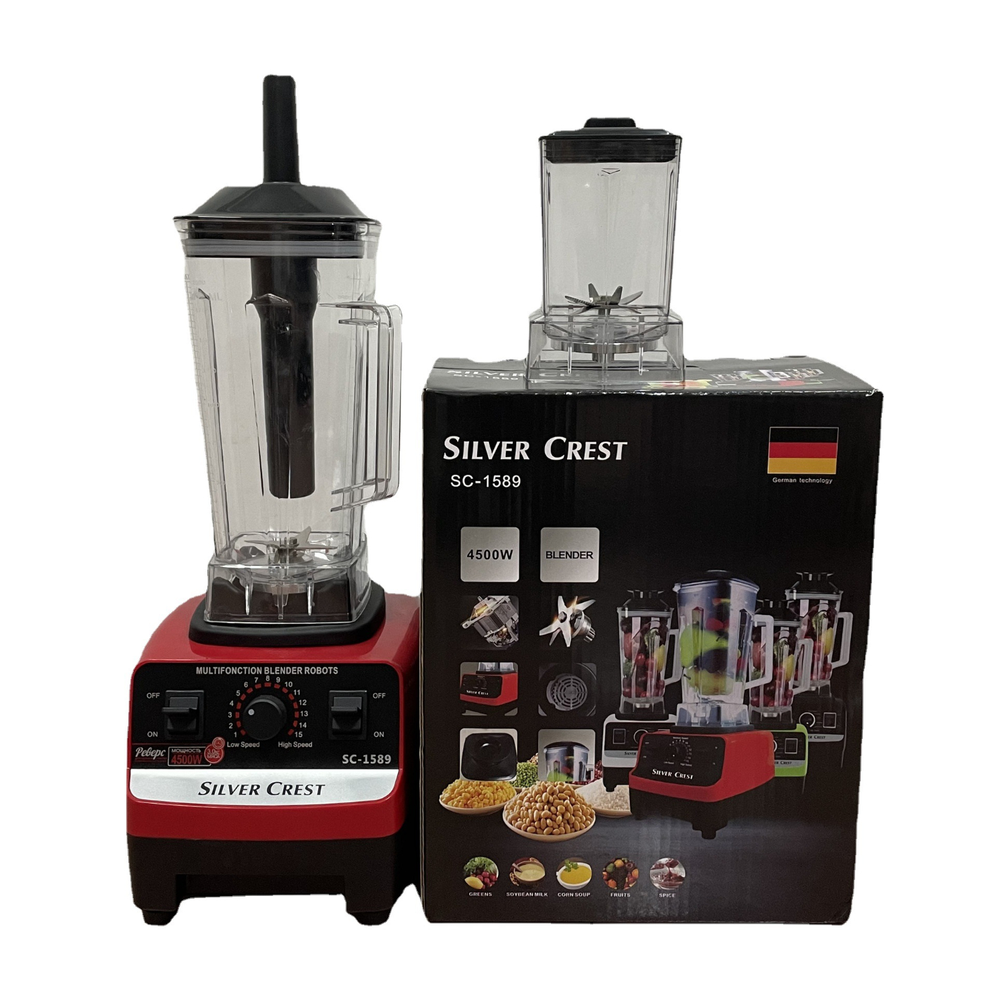 Commercial Mixer 4500W Blender Free Shipping Portable Kitchen Machines Immersion Food Processors Smoothie Blenders Electric Home