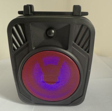 Portable Bluetooth Speaker, Rechargeable，Wireless Speaker with FM Radio,TF Card,USB Port,AUX Input and Flashing Light for Indoor and Outdoor