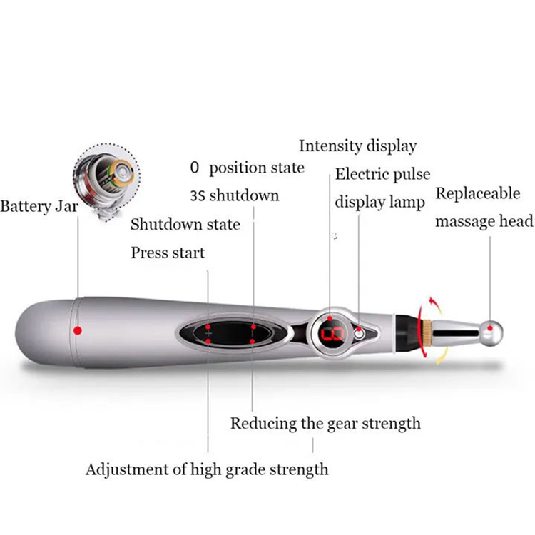 Electronic Acupuncture Pen Electric Meridians Laser Therapy Heal Massage Pen Meridian Energy Pen Relief Pain Tools