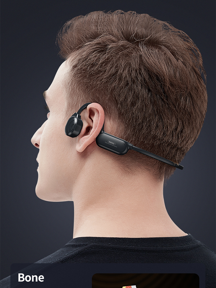 Remax RB-S33 latest Take care of hearing Bluetooth 5.0 Headset Long Battery Wireless Bone Conduction Earphone
