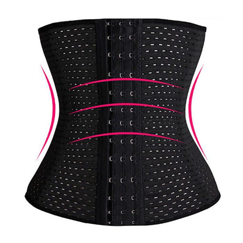 Waist Trainer Slimming Belt Slim Body Shaper Corset Trimmer Sport Gym Fat Burner Elastic Shapewear Black3XL