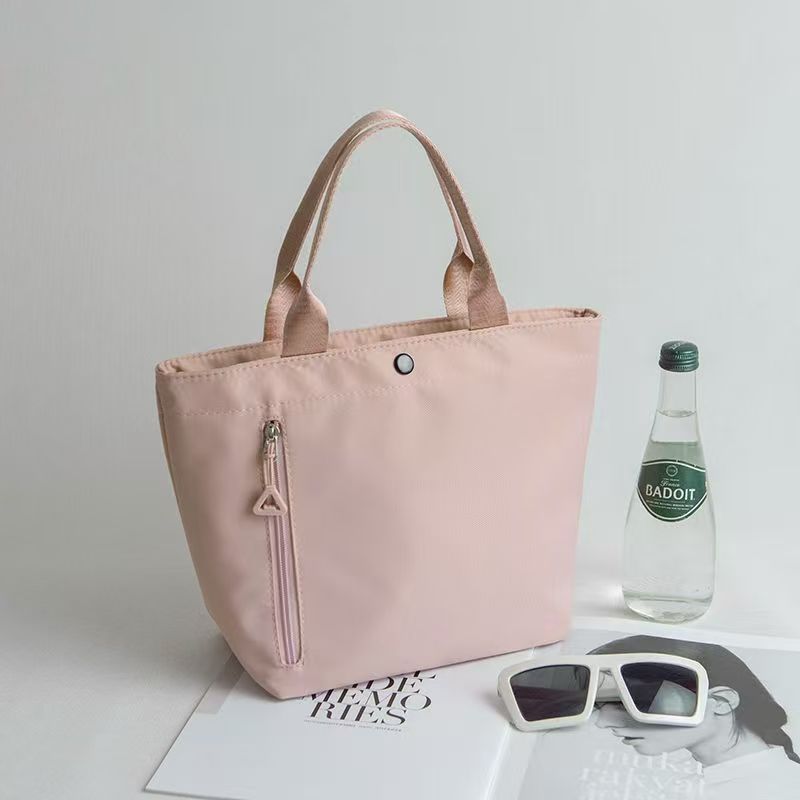 Waterproof Oxford Cloth Mini Square Bag Solid Color Fashion Handbag Casual Ladies Phone Purse Portable Wrist Bag for Work Daily Use

