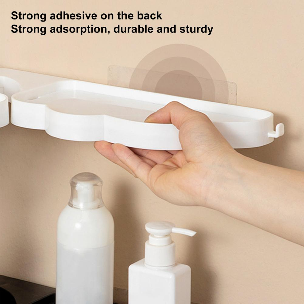 Bathroom Corner Shelves Shower Shelf Angel Wings Household Dishcloth Sponge Dual Drain Basket Kitchen Faucet Storage Rack
